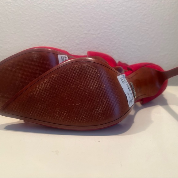 Shultz Red Suede Pumps, size 9.5B - Picture 5 of 9